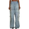 24SS Zipper Type 2Way Denim Cargo Pants “Blue” 773759TPW534868