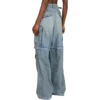 24SS Zipper Type 2Way Denim Cargo Pants “Blue” 773759TPW534868