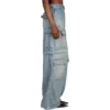 24SS Zipper Type 2Way Denim Cargo Pants “Blue” 773759TPW534868