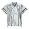 3B Football V-neck Shiny Jersey Oversized “Grey White” 857113TTVQ71461