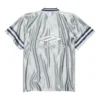 3B Football V-neck Shiny Jersey Oversized “Grey White” 857113TTVQ71461