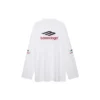 3B Sports Icon Long Sleeve T-Shirt Oversized “White Black Red” 720250TPVD79065
