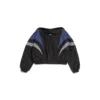 3B Sports Icon Off Shoulder Tracksuit Jacket “Black Blue” 790756TMO101000