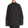 3B Sports Icon Zip-Up Tracksuit Shirt “Black Red” 720158TKO481000