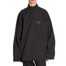 3B Sports Icon Zip-Up Tracksuit Shirt “Black Red” 720158TKO481000