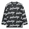 3D Scribble Crewneck Cotton Knit “Black” 625985T31801070