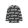 3D Scribble Crewneck Cotton Knit “Black” 625985T31801070