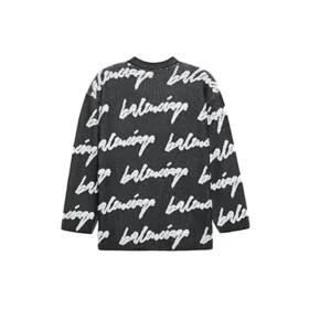 3D Scribble Crewneck Cotton Knit “Black” 625985T31801070 3D Scribble Crewneck Cotton Knit “Black” 625985T31801070