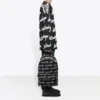 3D Scribble Crewneck Cotton Knit “Black” 625985T31801070