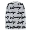 3D Scribble Crewneck Cotton Knit “White” 625985T31809040