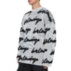 3D Scribble Crewneck Cotton Knit “White” 625985T31809040