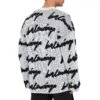 3D Scribble Crewneck Cotton Knit “White” 625985T31809040