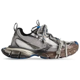 3XL Sneakers “Worn Out Grey White and Blue Mesh and Polyurethane” 734731W3XL71214