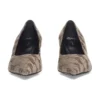 60mm Square Knife BB Monogram pumps “Tan” 707353W2I103020