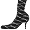 80mm Monogram Logo Spandex Boots “Black” 549784W1P601264