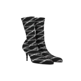 80mm Monogram Logo Spandex Boots “Black” 549784W1P601264