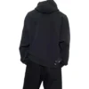90/10 Hoodie Wide Fit “Washed Black” 674986TMVH41055