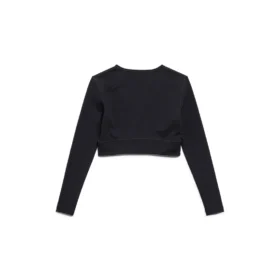 Activewear Long Sleeve Sports Bra “Black” 7932814E2B91081