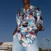 All Over Cities Minimal Shirt “Multicolor” 681813TML058470