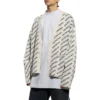 All Over Logo Cardigan “Chalky White Black” 736248T32339054