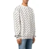 All Over Logo Crewneck Sweater “White Black” 702952T32339054