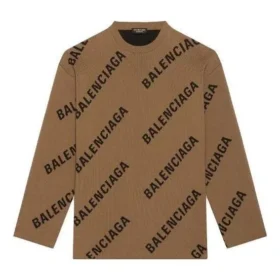 All Over Logo Crewneck Wool Knit Sweater “Light Brown” 657401T32002900 All Over Logo Crewneck Wool Knit Sweater “Light Brown” 657401T32002900