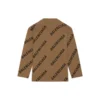 All Over Logo Crewneck Wool Knit Sweater “Light Brown” 657401T32002900