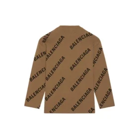 All Over Logo Crewneck Wool Knit Sweater “Light Brown” 657401T32002900 All Over Logo Crewneck Wool Knit Sweater “Light Brown” 657401T32002900