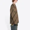 All Over Logo Crewneck Wool Knit Sweater “Light Brown” 657401T32002900