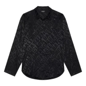 All Over Logo Minimal Shirt “Black” 681812TLO581000