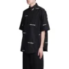 All Over Logo Short Sleeve Shirt “Black White” 681702TOL651070