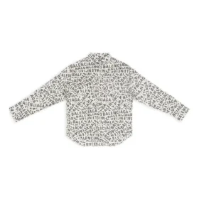 All Over Logo Strips Large Fit Shirt “Grey” 662983TML201240
