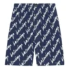 All Over Scribble Shorts “Indigo” 672410TLLJ48502