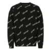 All Over Script Logo Knit Sweater “Black” 646493T41121070