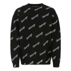 All Over Script Logo Knit Sweater “Black” 646493T41121070 All Over Script Logo Knit Sweater “Black” 646493T41121070
