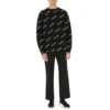 All Over Script Logo Knit Sweater “Black” 646493T41121070