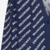 Allover Logo Knit Cardigan “Blue White” 736248T32338502