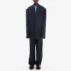 Allover Logo Pinstripe Long Sleeve Shirt “Blue” 662983TGLB95531