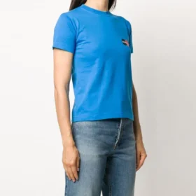 Alphabet Logo Casual Short Sleeve Blue 612964TIV797601