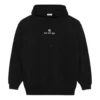 Alphabet Printing Long Sleeves Hoodie Black 578135TJVE11034