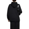 Alphabet Printing Long Sleeves Hoodie Black 578135TJVE11034