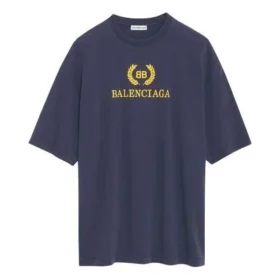 Alphabet Printing Short Sleeve Navy Blue 492258TAV044128