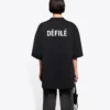 Alphabet Printing Wide Short Sleeve Black 641532TJVL41000