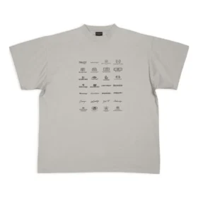 Archives Logos T-Shirt Oversized “Light Grey” 712398TNVQ71342