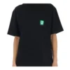 B Environmental Friendly Green Alphabet Logo Printing Short Sleeve Black 594599THV631000