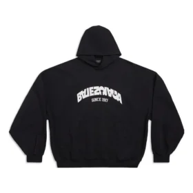 Back Flip Round Hoodie Oversized “Black White” 761458TPVG11070