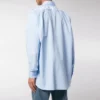 Back Logo Cotton Poplin Shirt “Light Blue” 508465TWB044850