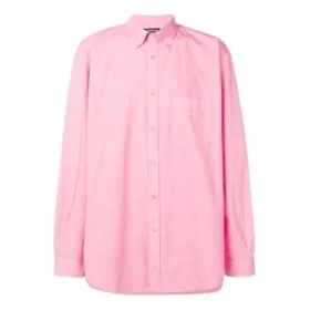 Back Logo Cotton Poplin Shirt “Pink” 556878TEM095630