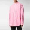 Back Logo Cotton Poplin Shirt “Pink” 556878TEM095630