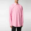 Back Logo Cotton Poplin Shirt “Pink” 556878TEM095630